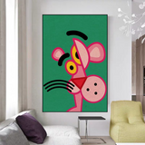 Pink Panther Leinwandkunst – ein skurriles Meisterwerk