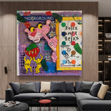 Pink Panther Relax Canvas Wall Art