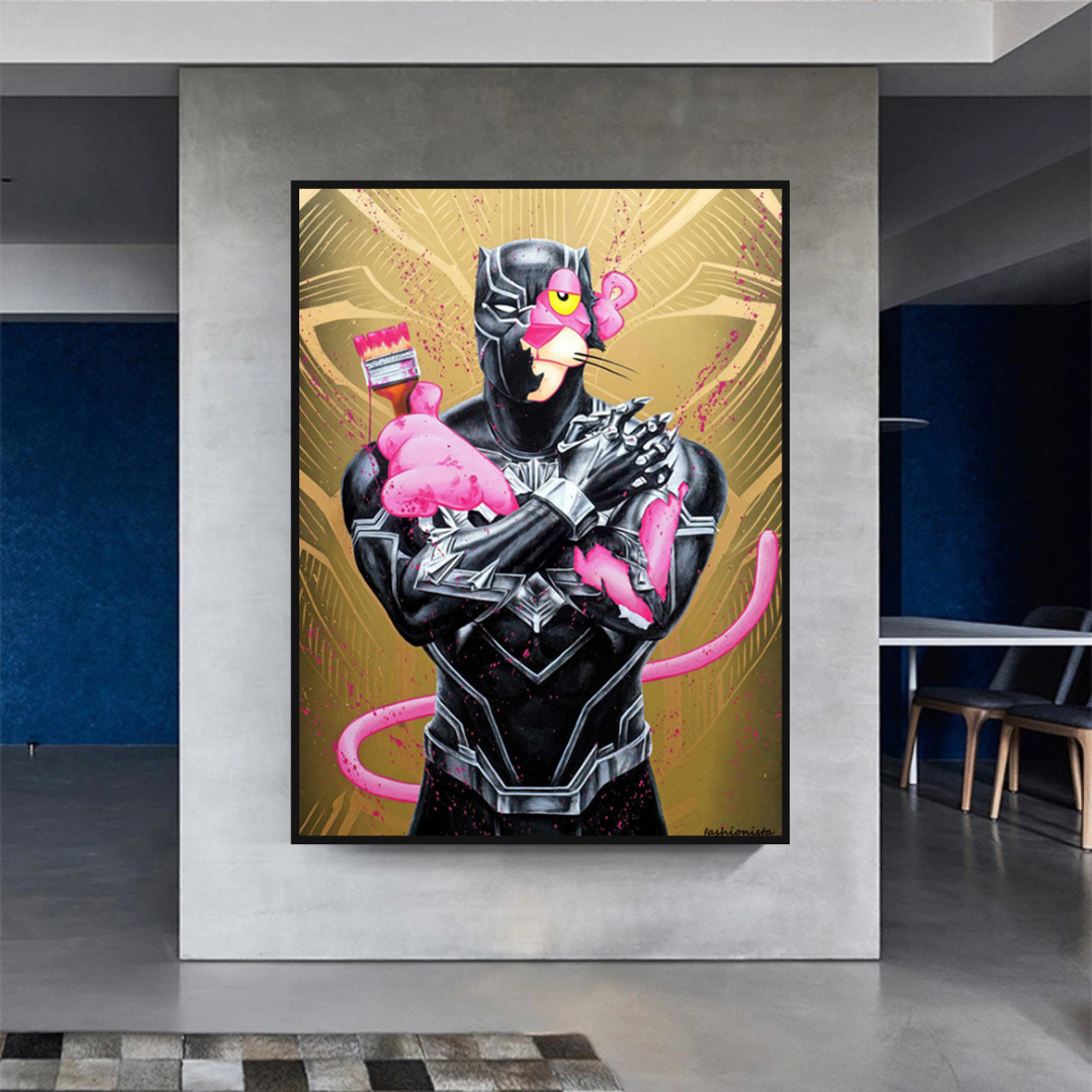 Pink Panther Wall Art – Smoking Art Collection