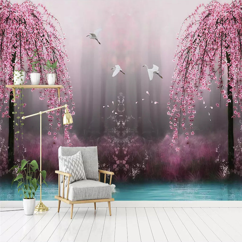 Pink Trees Wallpaper - Perfect Wallpaper for Your Space