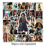 Pirates Captain Jack 50 Stickers Pack | Famous Bundle Stickers | Waterproof Bundle Stickers