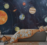 Planets: Kids Room Wallpaper Mural – Explore the Cosmos