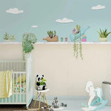 Plants Pots on Wall Nursery Wallpaper - Perfect Décor