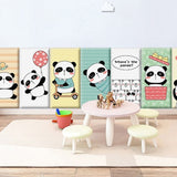 Coussins de sécurité rembourrés muraux Playful Jungle Pandas pour enfants