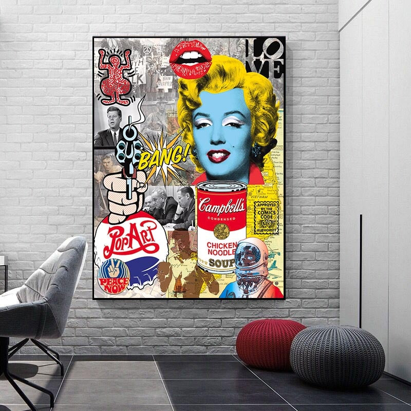 Póster de Marilyn Pop Art: Obra Maestra Vibrante e Icónica