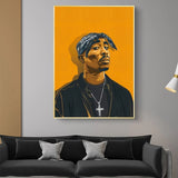 Porträt von 2PAC Leinwand-Wandkunst