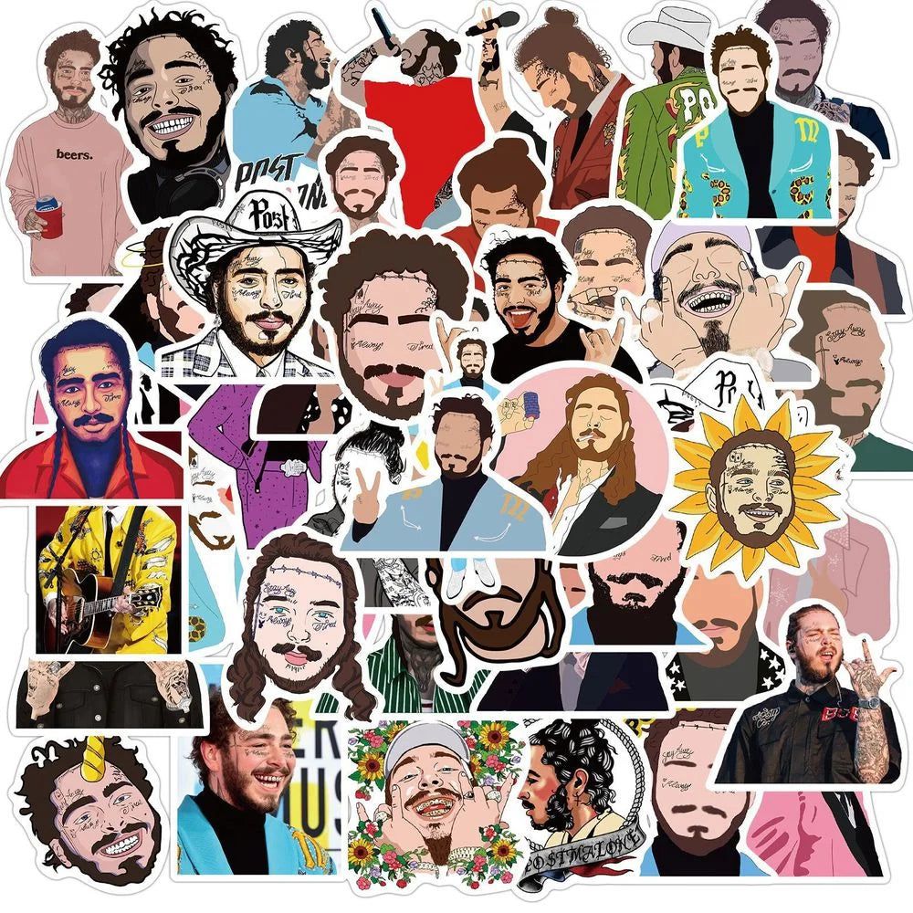 Post Malone Stickers Pack - Singer Merch for Fans