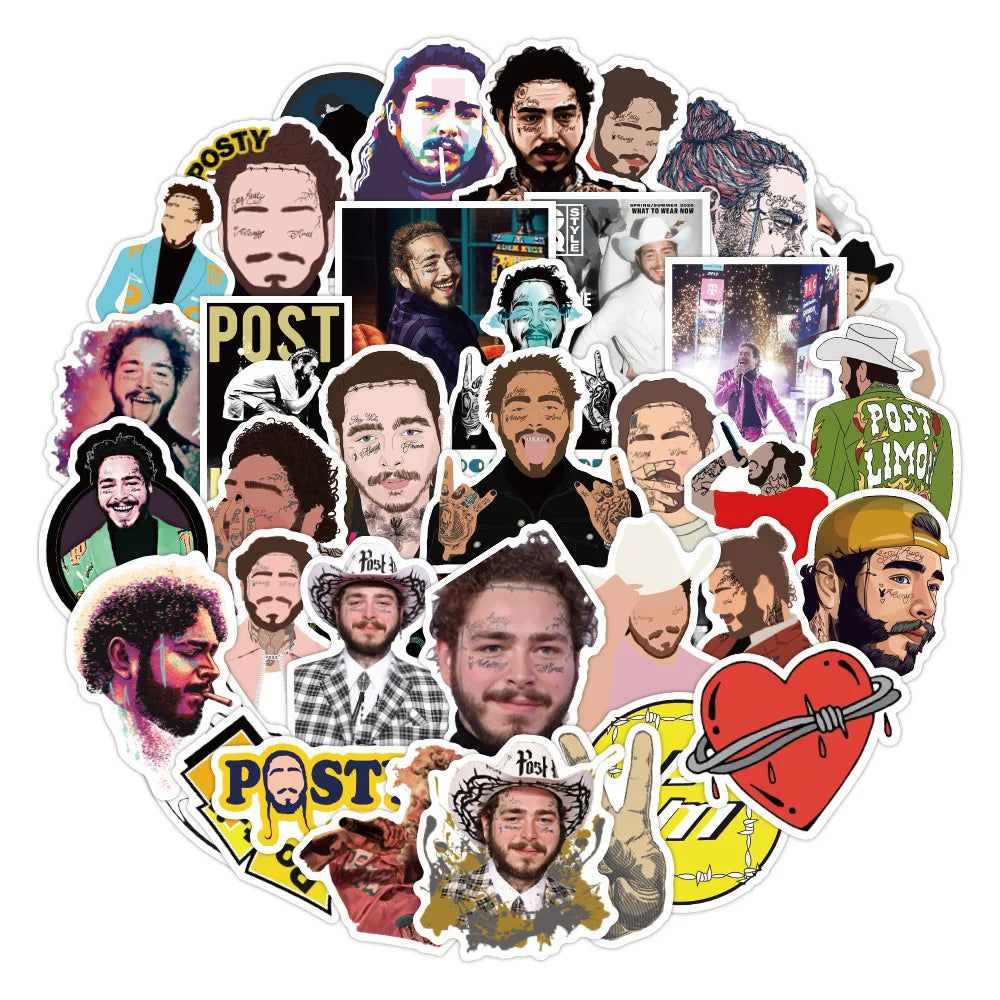 Post Malone Stickers Pack - Singer Merch for Fans