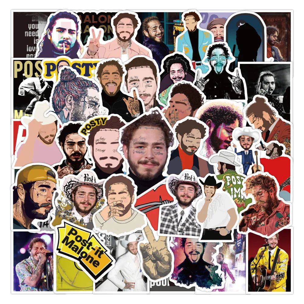 Post Malone Stickers Pack - Singer Merch for Fans