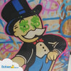 Impresión en lienzo de graffiti de Alec Monopoly