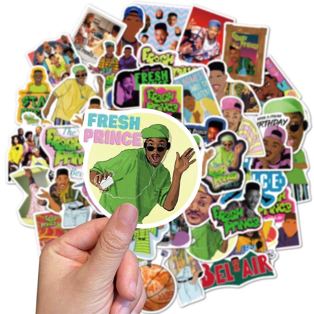 Movie The Fresh Prince of Bel-Air Stickers for Laptop Phone Laptop Skateboard Waterproof Graffiti Funny Sticker