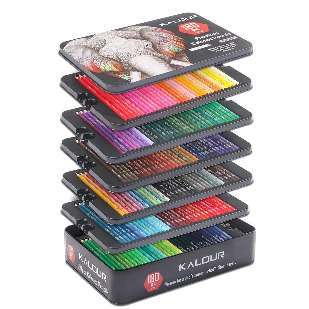 Crayons de couleur métalliques professionnels 