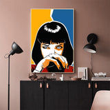 Art mural sur toile du film Pulp Fiction