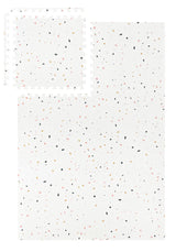 Piastrelle tappetino puzzle - Tema Terrazzo Bianco Design Mosaico in Pietra