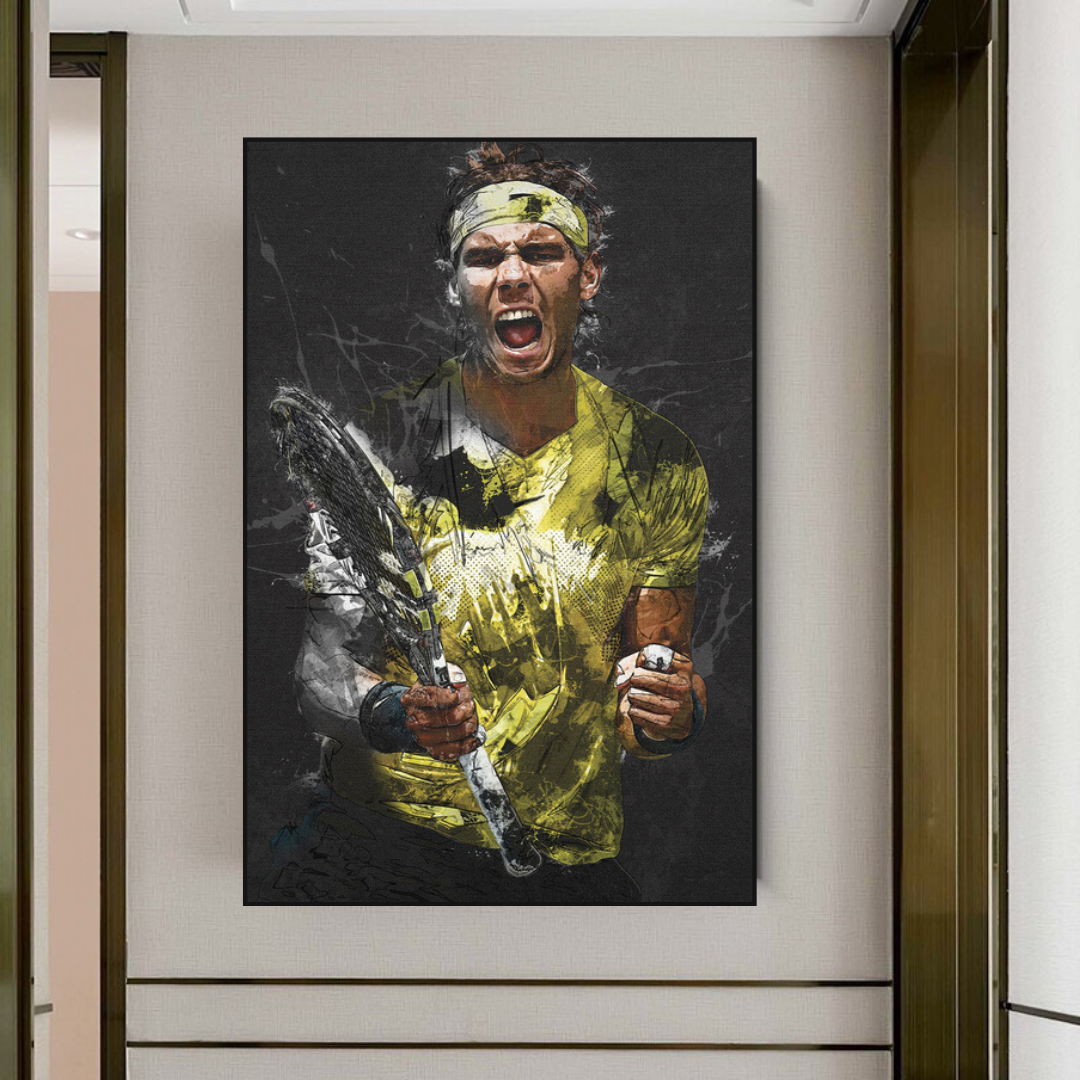 Rafael Nadal Tennis Legend Sports Canvas Wall Art