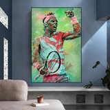 Rafael Nadal Tennislegende Sport-Leinwand-Kunst