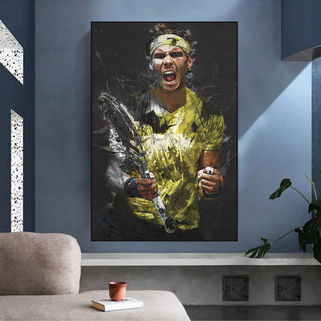 Rafael Nadal Tennislegende Sport-Leinwand-Kunst