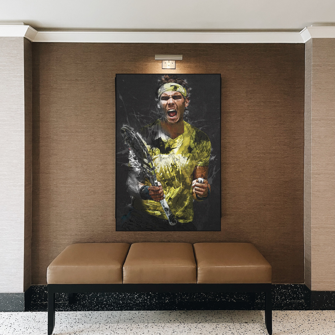 Rafael Nadal Tennislegende Sport-Leinwand-Kunst