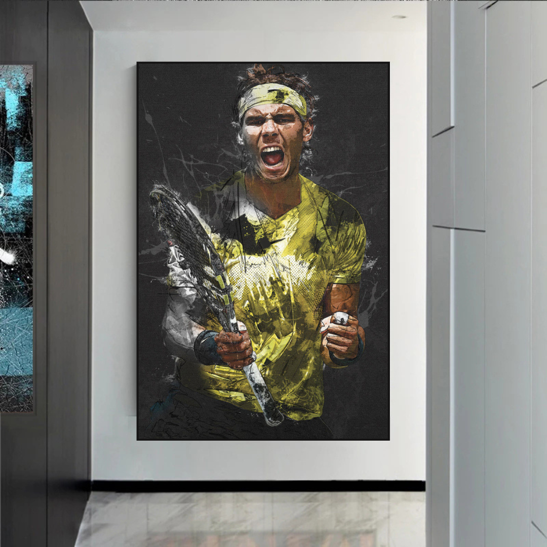 Rafael Nadal Tennislegende Sport-Leinwand-Kunst