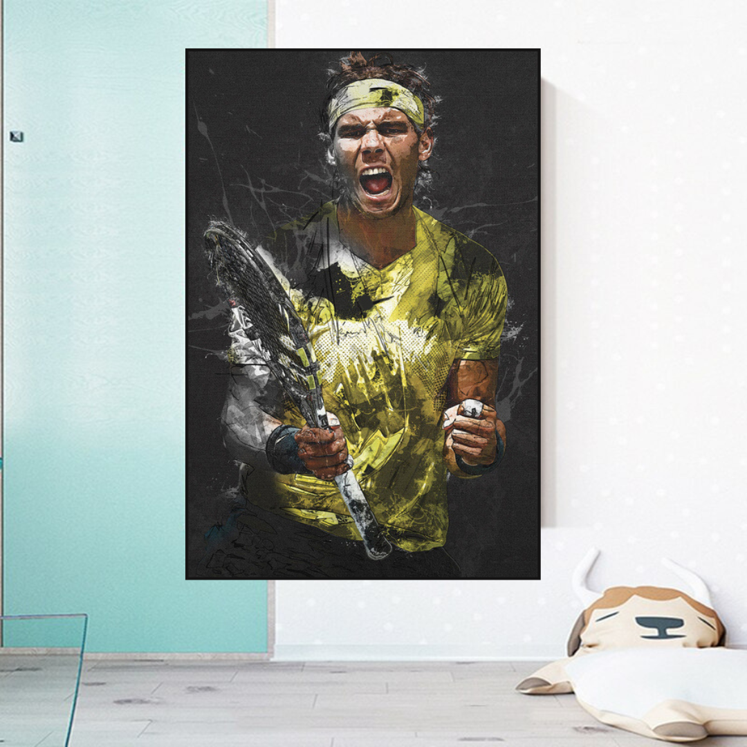 Rafael Nadal Tennis Legend Sports Canvas Wall Art