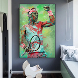 Rafael Nadal Tennis Legend Sports Canvas Wall Art