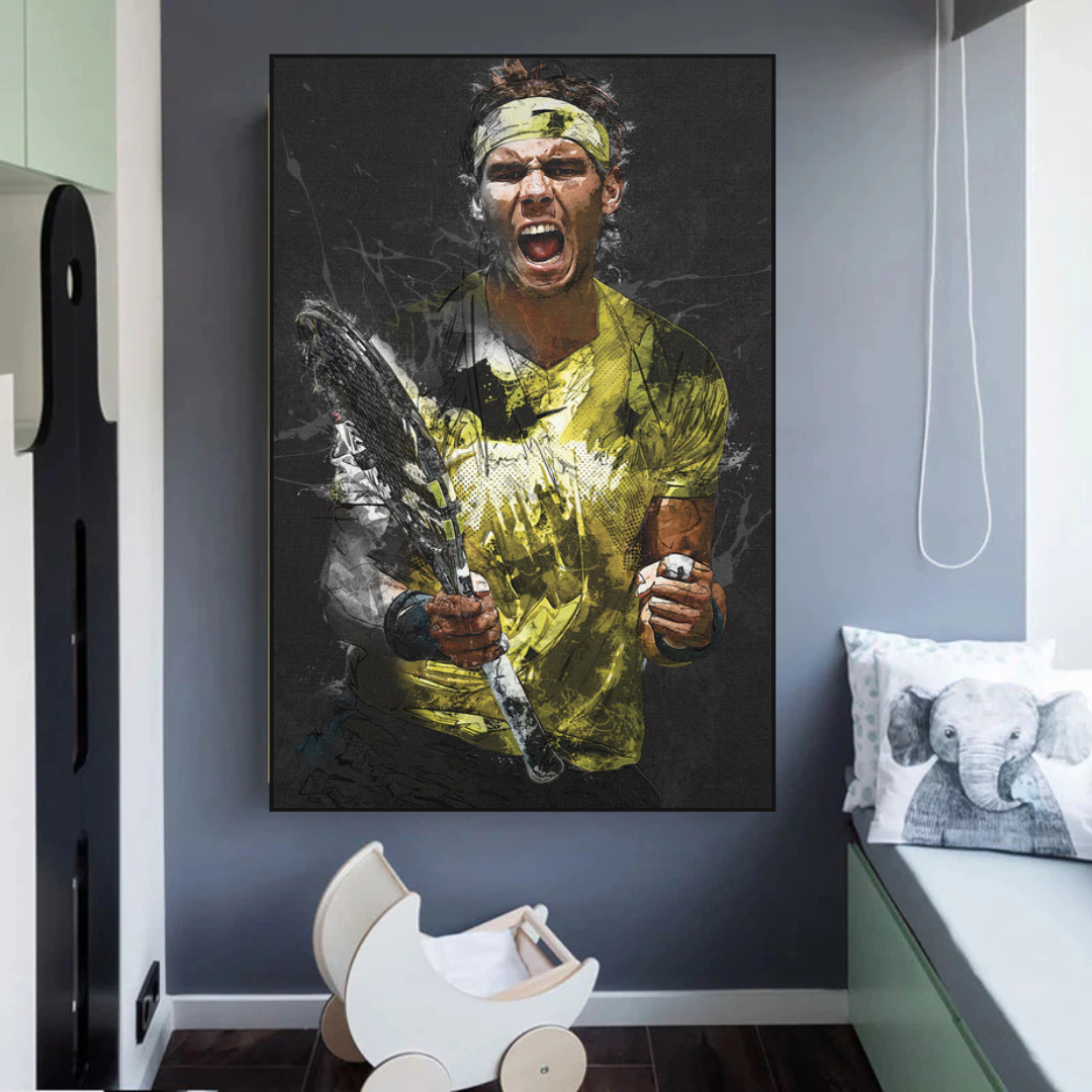 Rafael Nadal Tennis Legend Sports Canvas Wall Art