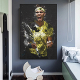 Art mural sur toile Rafael Nadal Tennis Legend Sports