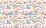 Rainbow City - Kids Room Wallpaper Mural