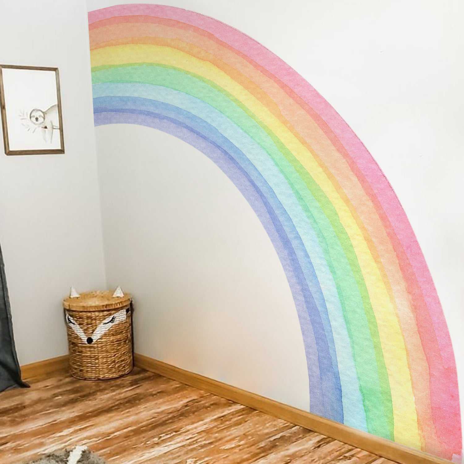 Rainbow Wall Decal for Kids Room Wall Decor | Kids Nursery Wall Decals