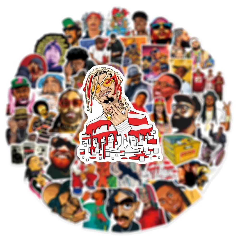 Rapper Stickers Pack - Hip Hop Legends - Premium Quality