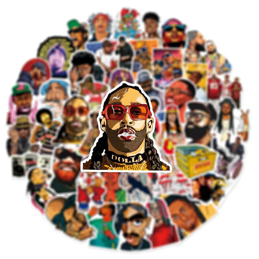 Rapper Stickers Pack - Hip Hop Legends - Premium Quality