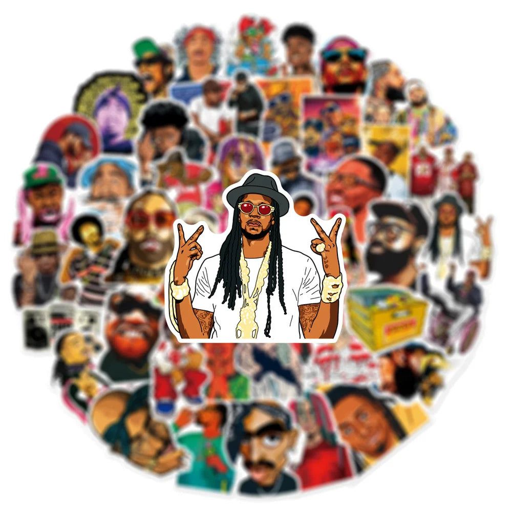 Rapper Stickers Pack - Hip Hop Legends - Premium Quality