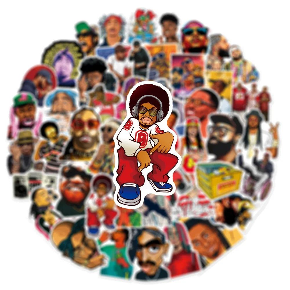 Rapper Stickers Pack - Hip Hop Legends - Premium Quality