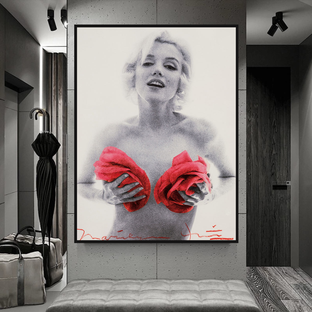 Red Flowers: Marilyn Poster - Captivating Blossoms