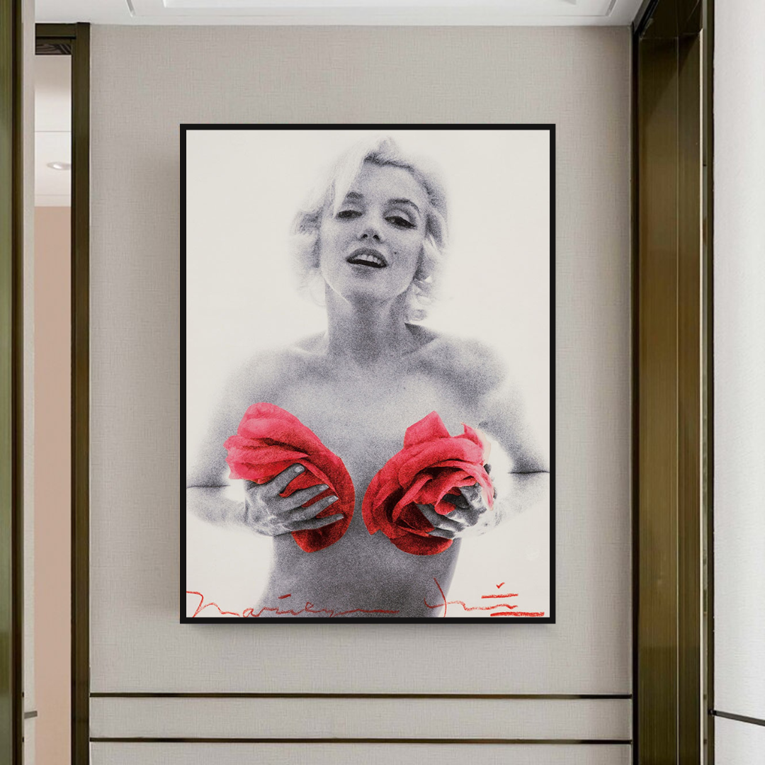 Red Flowers: Marilyn Poster - Captivating Blossoms