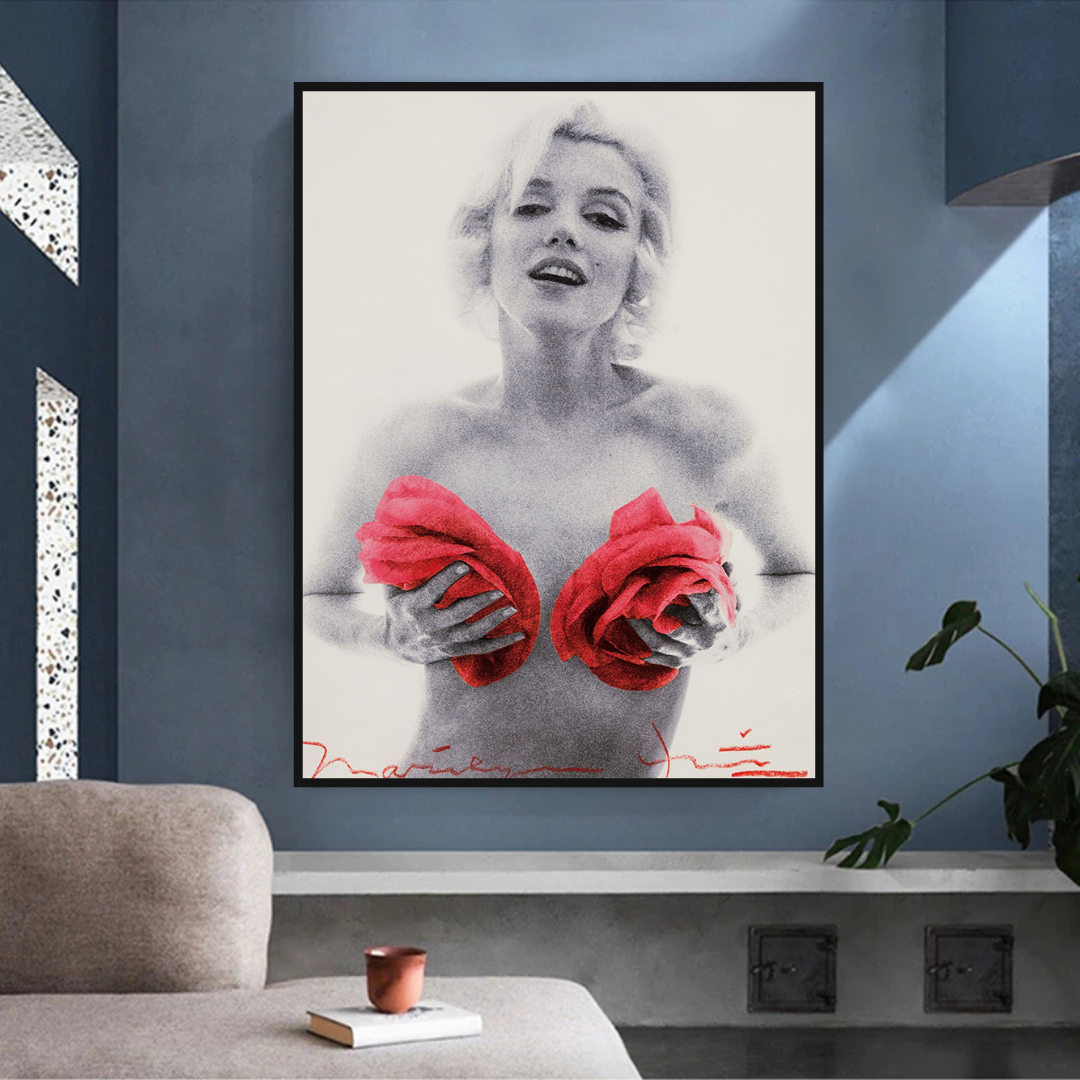 Red Flowers: Marilyn Poster - Captivating Blossoms