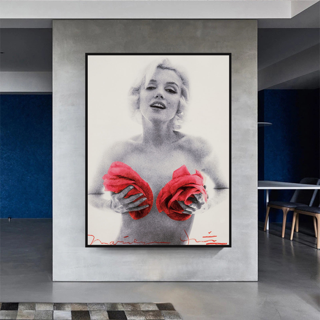 Fleurs Rouges : Affiche Marilyn - Fleurs Captivantes