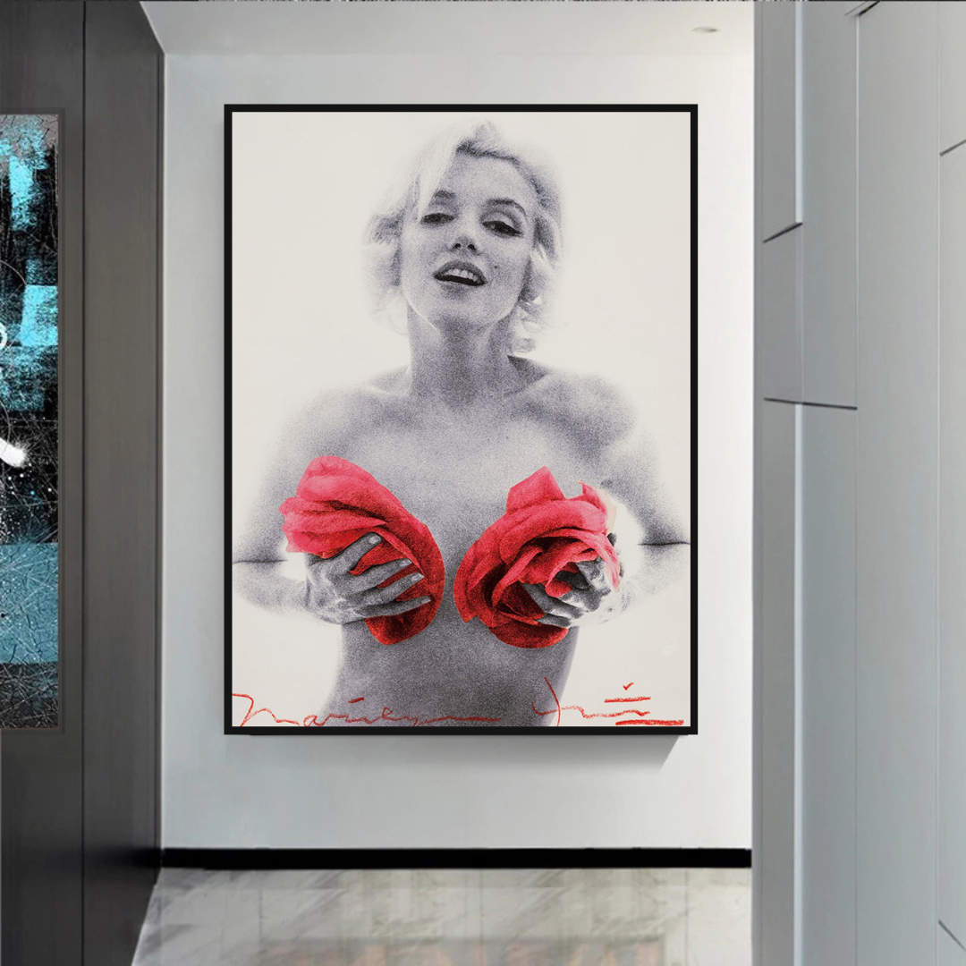 Fleurs Rouges : Affiche Marilyn - Fleurs Captivantes