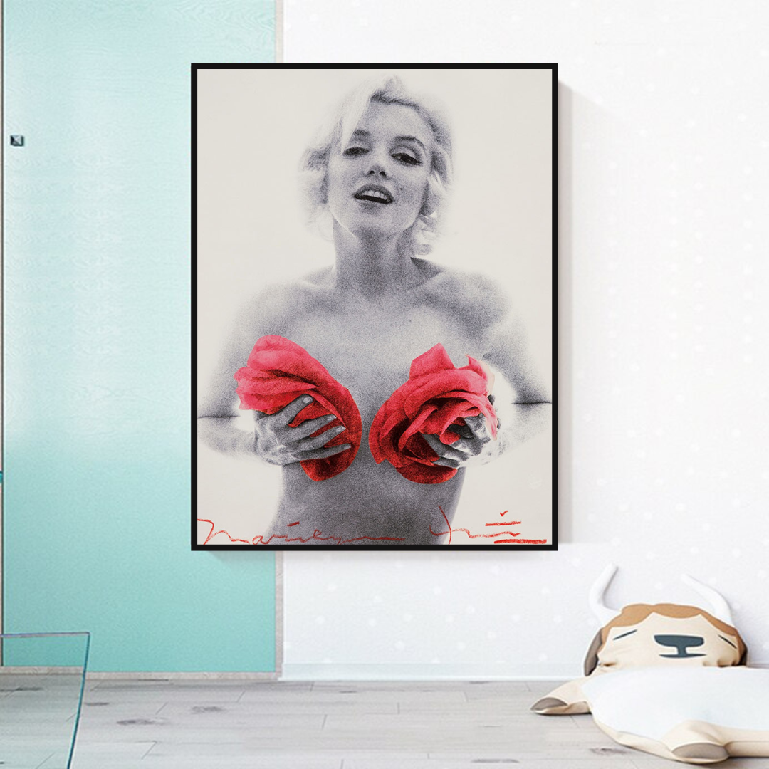 Fleurs Rouges : Affiche Marilyn - Fleurs Captivantes