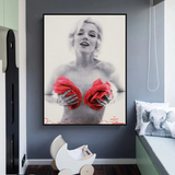 Fleurs Rouges : Affiche Marilyn - Fleurs Captivantes