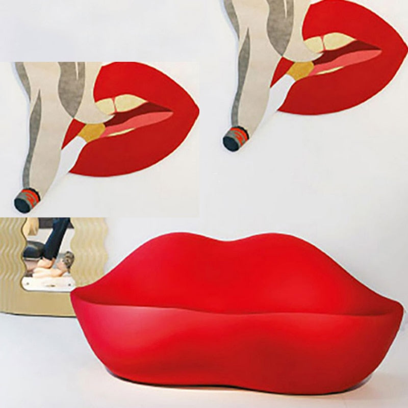 Red Lips Sofa Set