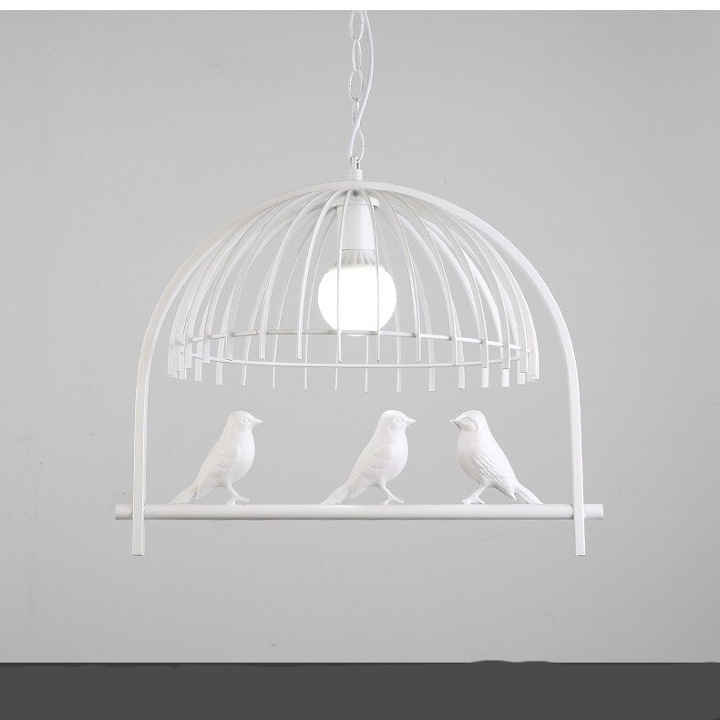 Resin Iron Bird Cage Chandelier