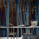 Retro Forest Wallpaper Mural - Transform Your Space