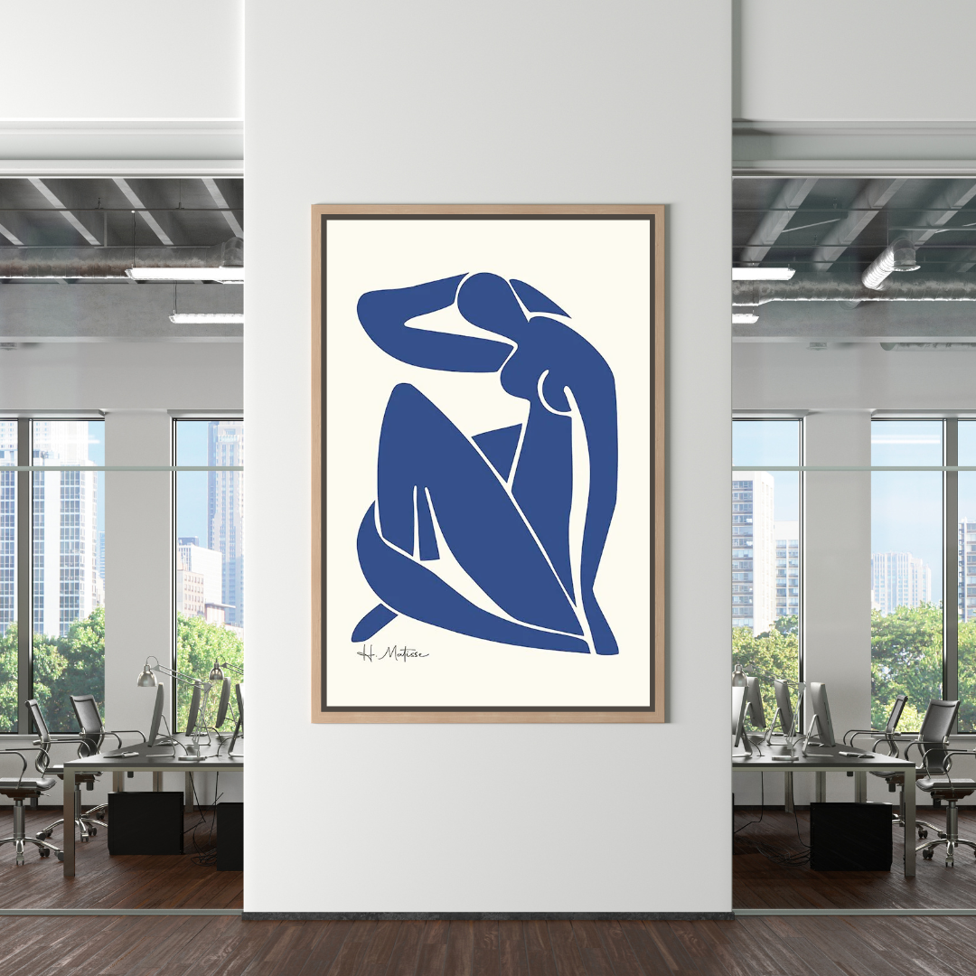 Retro Matisse Girl Posture Canvas Wall Art