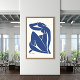 Retro-Matisse-Mädchen-Haltung-Leinwand-Wandkunst