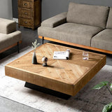 Retro Nordic Solid Wood Coffee Table