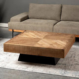 Retro Nordic Solid Wood Coffee Table