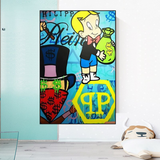 Richie Monopoly Canvas Wall Art