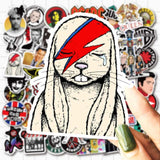 Rock Band Stars Stickers Pack | Famous Bundle Stickers | Waterproof Bundle Stickers