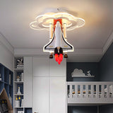 Plafonnier LED Rocket Astronaut pour chambre d'enfant